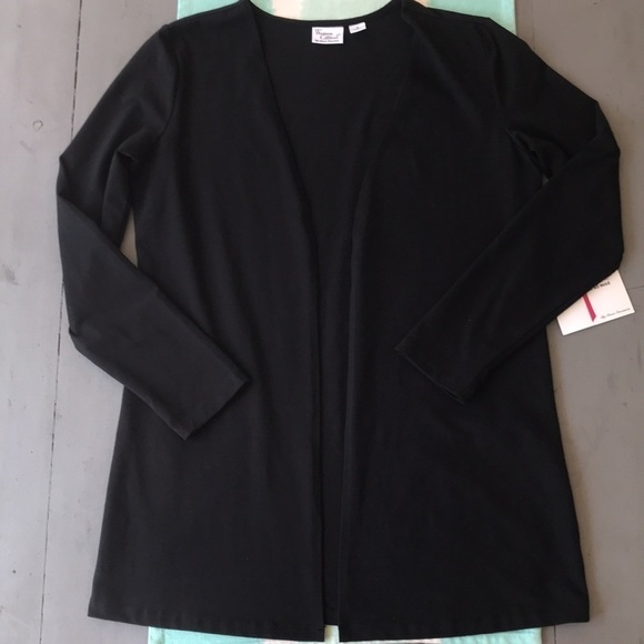Women with Control By Renee Greenstein‎ Black Long Sleeve Open Top - Picture 4 of 11